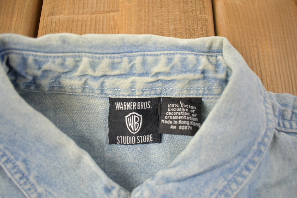 Vintage 1990s Looney Tunes Button Up Shirt
