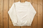 Vintage 1990s 'I Qualified For Raw Bits Oat Hulls And Wheat Chaff' Crewneck Sweatshirt