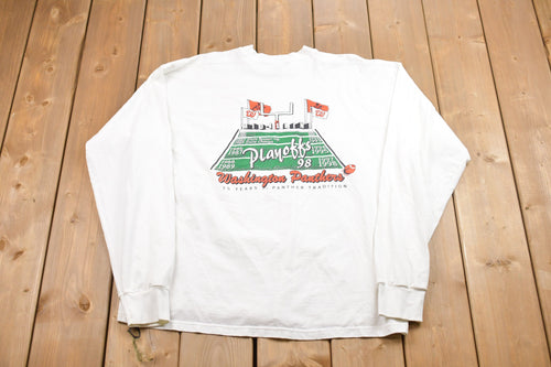 Vintage 1998 Washington University Playoff Football Long sleeve Shirt / 90s T Shirt / Souvenir / Athleisure / Streetwear / University Sports
