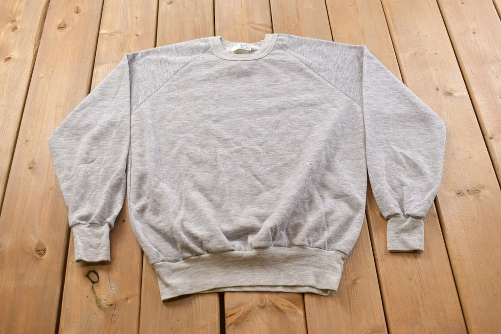 Vintage 1990s Pat Blank Grey Crewneck Sweatshirt