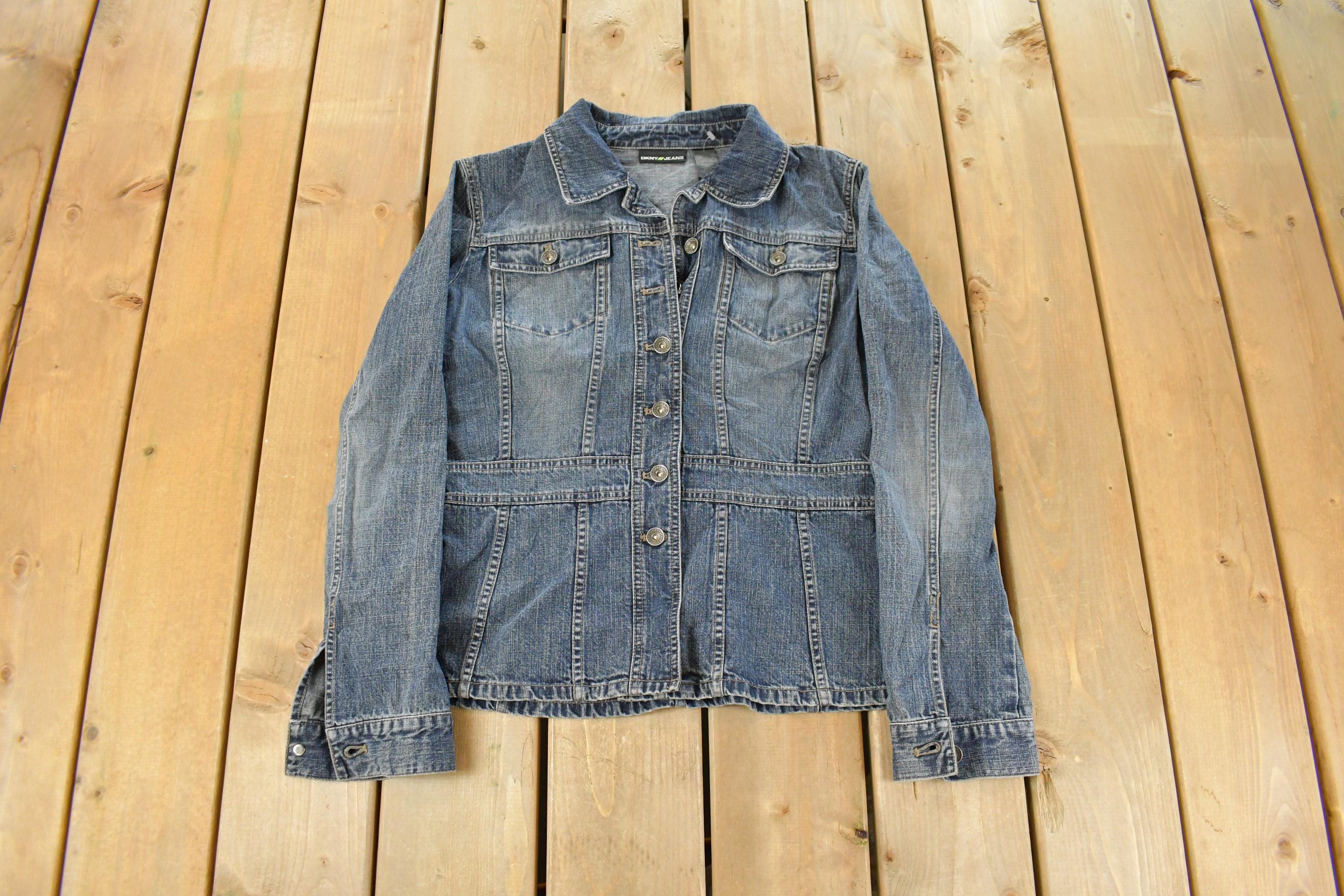 Vintage Y2K DKNY Denim Trucker Jean Jacket Women's Small