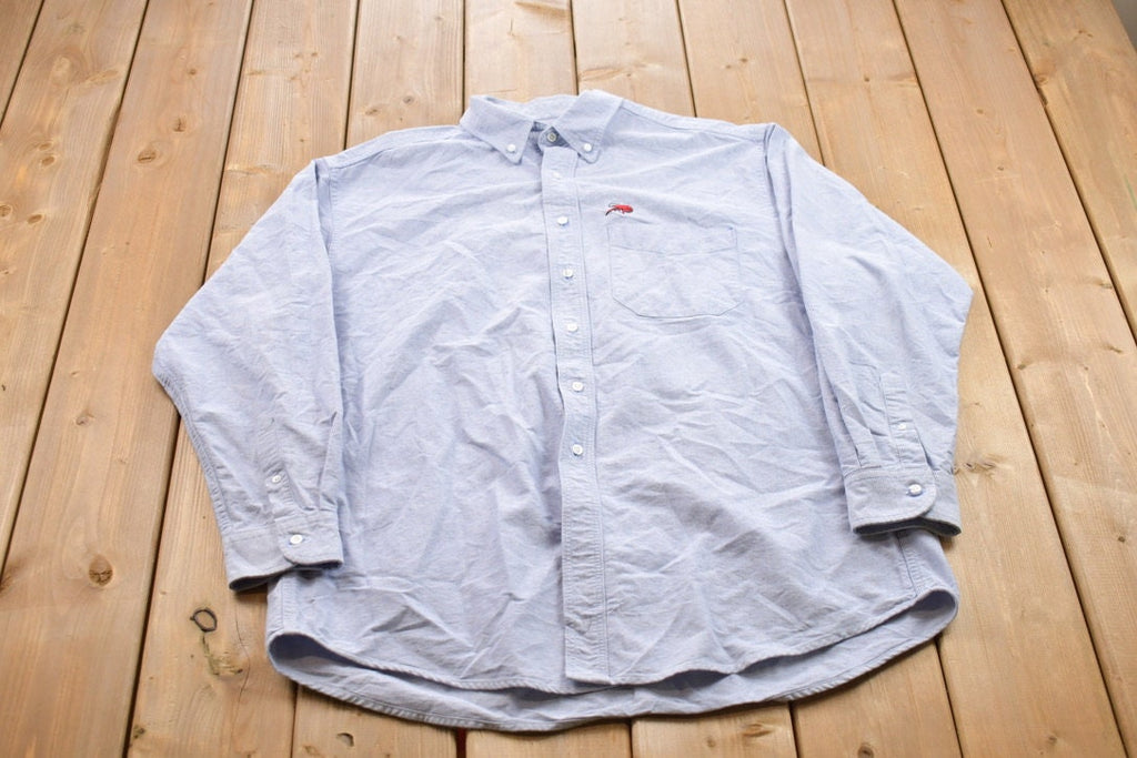 Vintage 1990s Perlis Lobster Blank Button Up Shirt