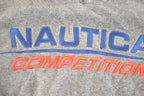 Vintage 1990s Nautica Competition Fleece Sweater Men's M / Outdoorsman / 90s Outdoorsman Sweater / Fleece Hiking Zip up