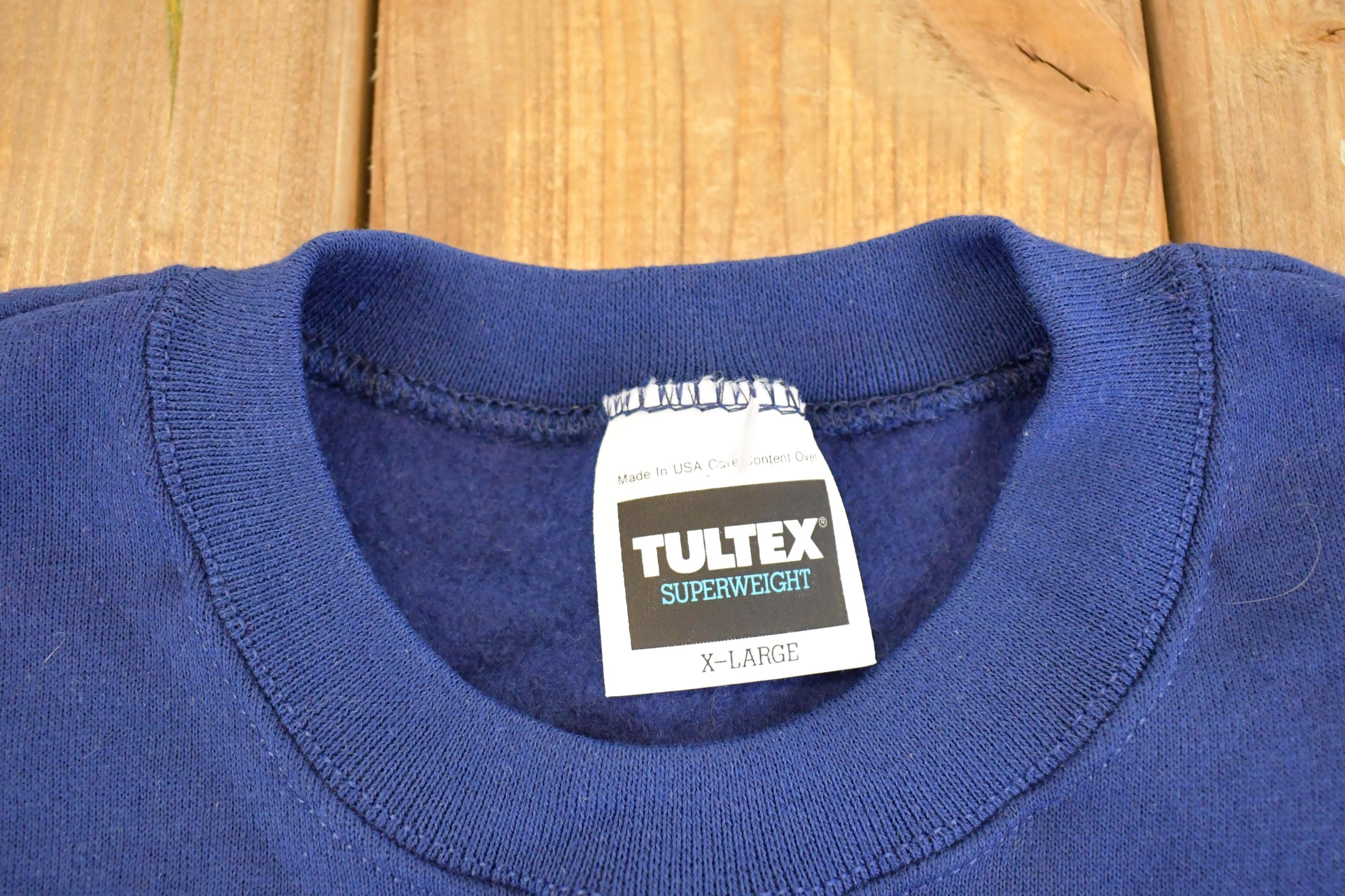 Vintage 1990s Dead Stock Tultex Super weight Streetwear Blank Crewneck Sweatshirt Men's L
