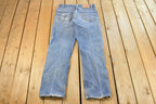 Vintage 1990s Levi's 505 Regular Straight Fit Denim Blue Jeans Men's 32 x 32 / 90s Levi's / Streetwear