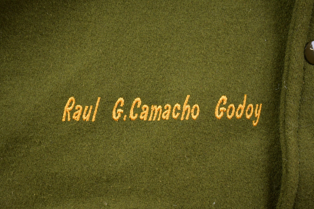 Vintage 1995 Technologico De Monterrey Generacionn 95 Embroidered Suede Letterman Jacket