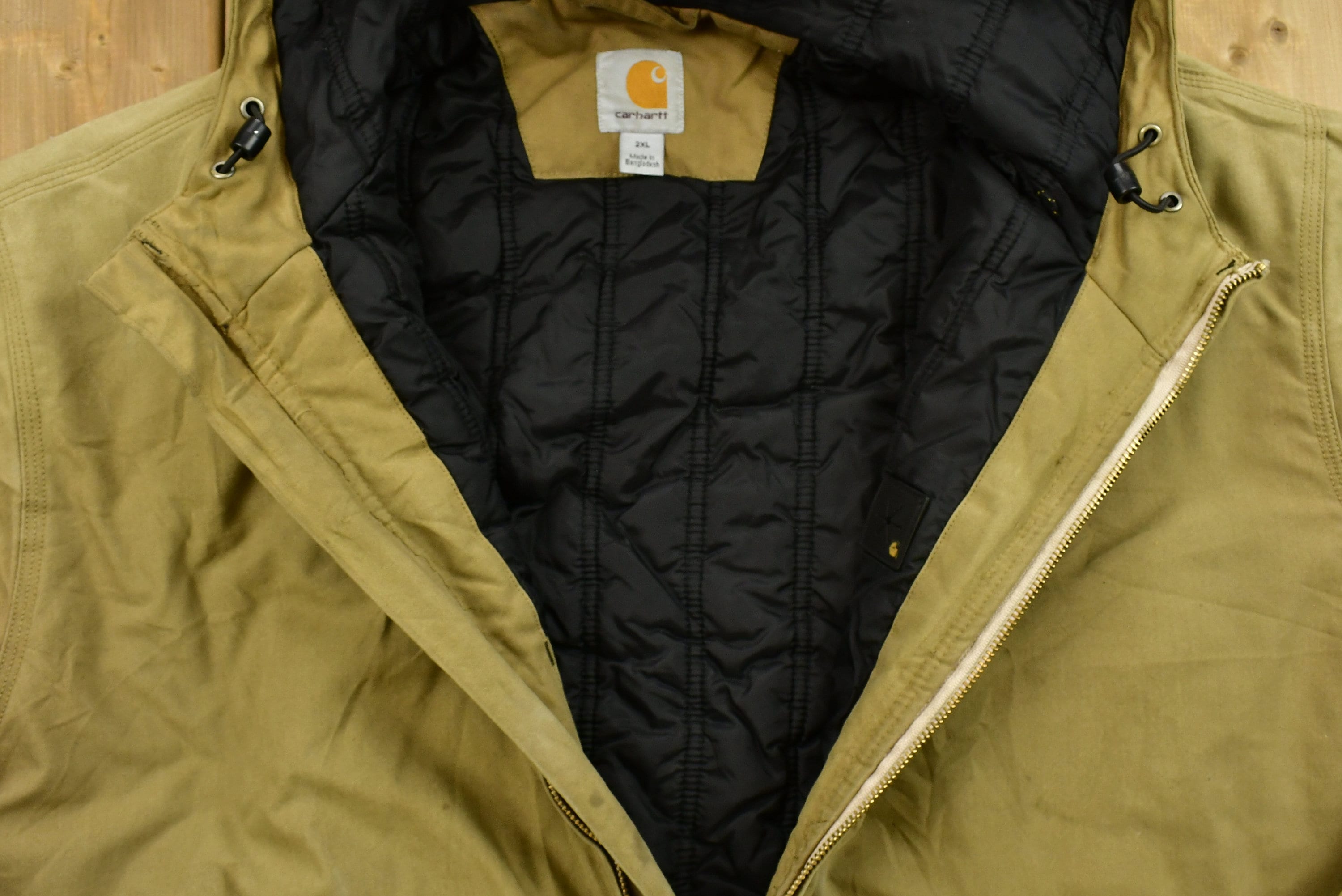 Vintage 90's Carhartt Quick Duck Hooded Jacket