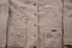 Vintage 1990s Gaddy Collection Floral Embroidered Wool Sweater
