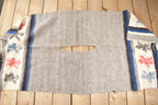 Vintage 1960s Mexican Rug Knit Poncho