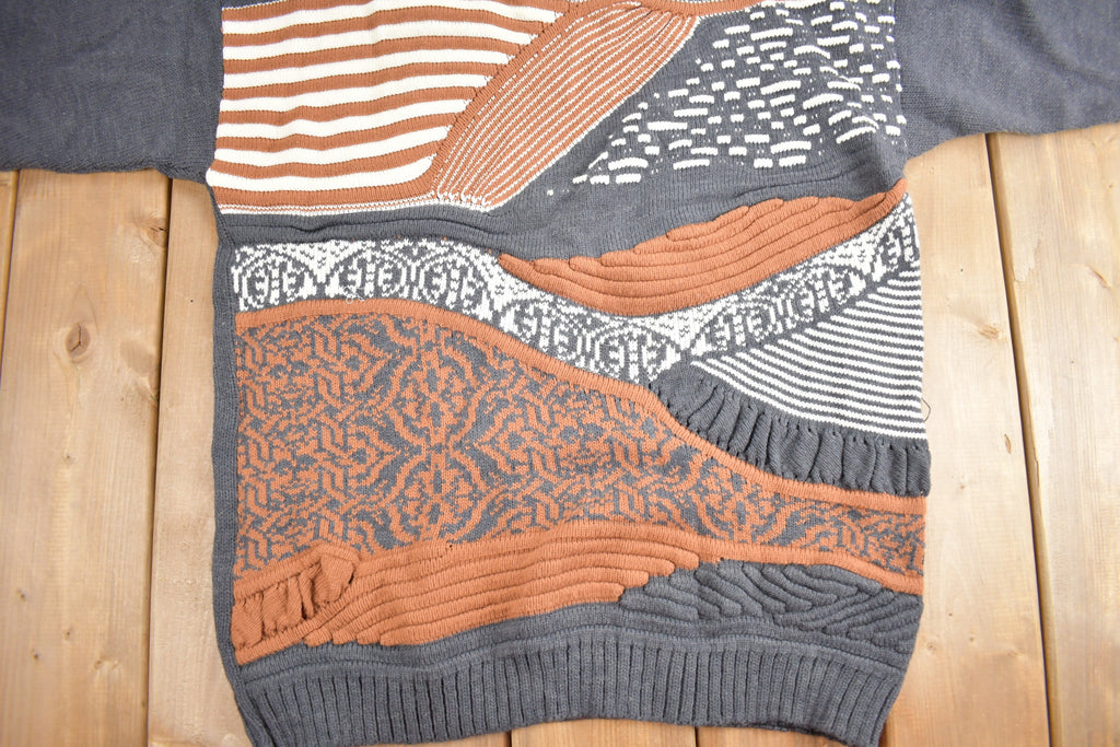 Vintage 1990s Joyce Textured Knit Crewneck Sweater