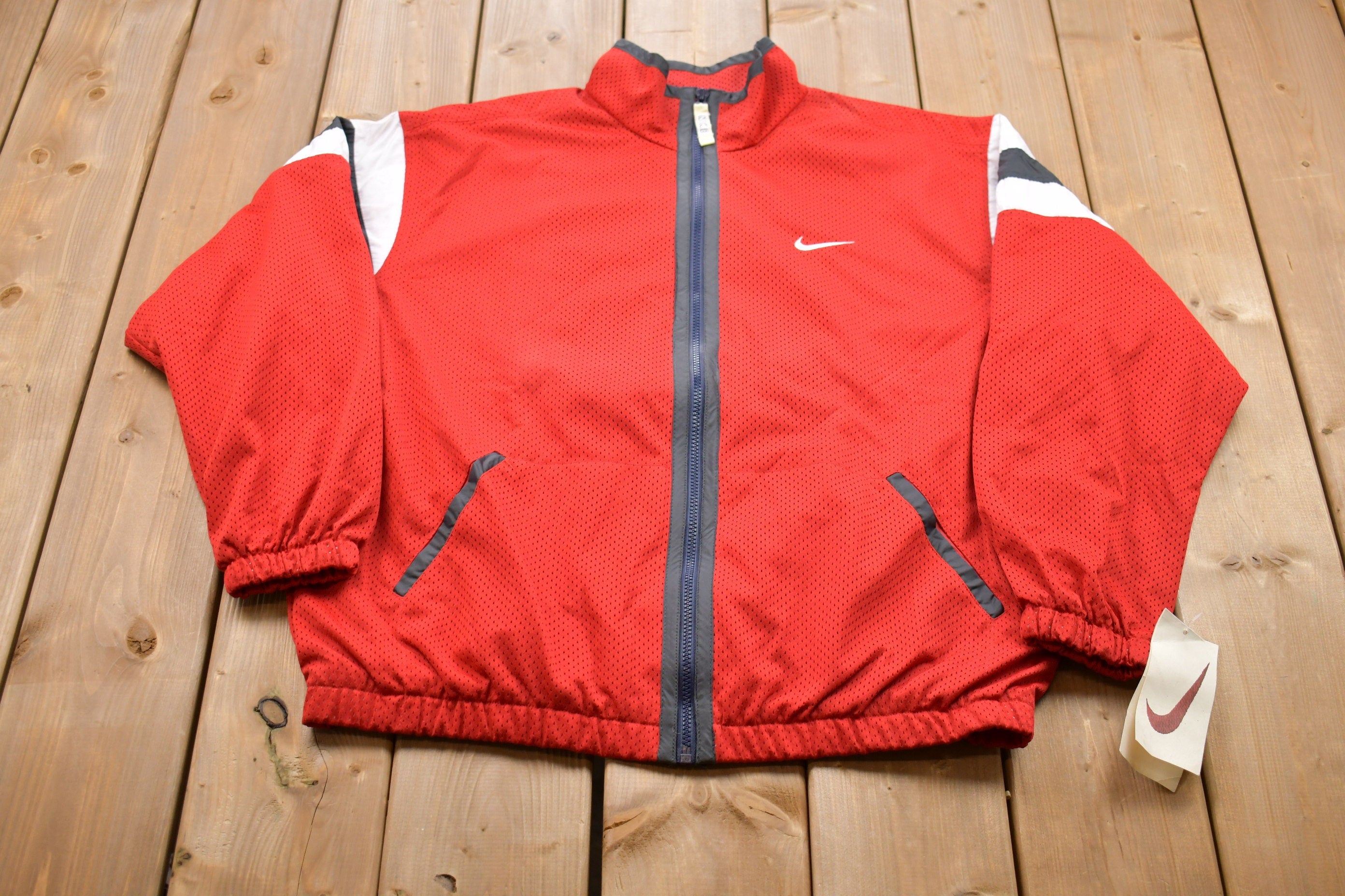Vintage 1990s Nike Mesh Windbreaker Jacket