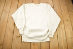 Vintage 1990s Blank White Champion Reverse Weave Crewneck
