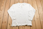 Vintage 1990s Button Up Crewneck Sweatshirt