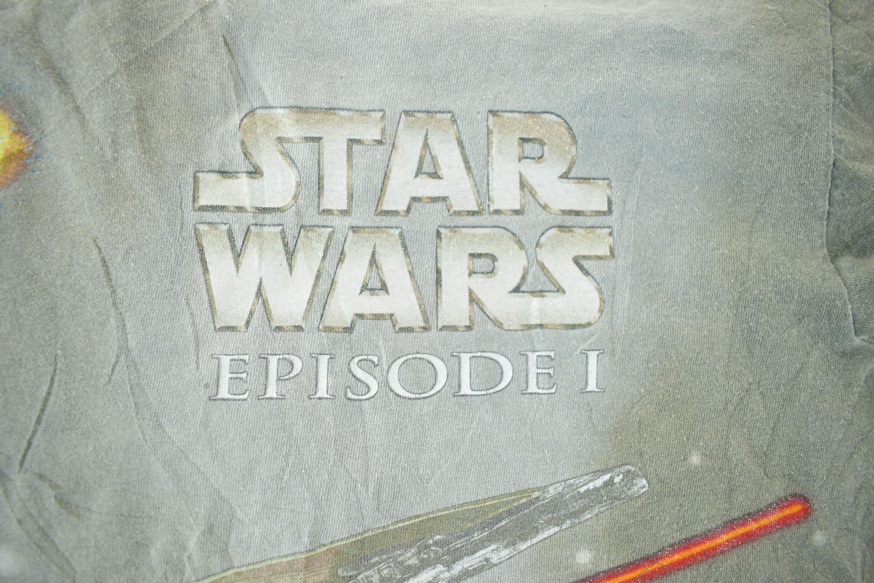 Vintage 1990s Star Wars Episode 1 Movie Promo T- Shirt