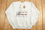 Vintage 1990s Freeport Bahamas Sail Boat Crewneck Sweatshirt