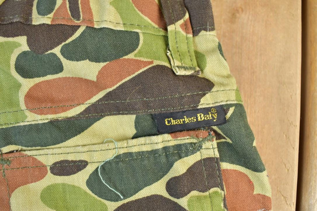 Vintage 1970s Charles Bay Camouflage Pants Size 24 x 31  Street Wear  Army Pants  Military Pant's  Vintage Cargos  Made In