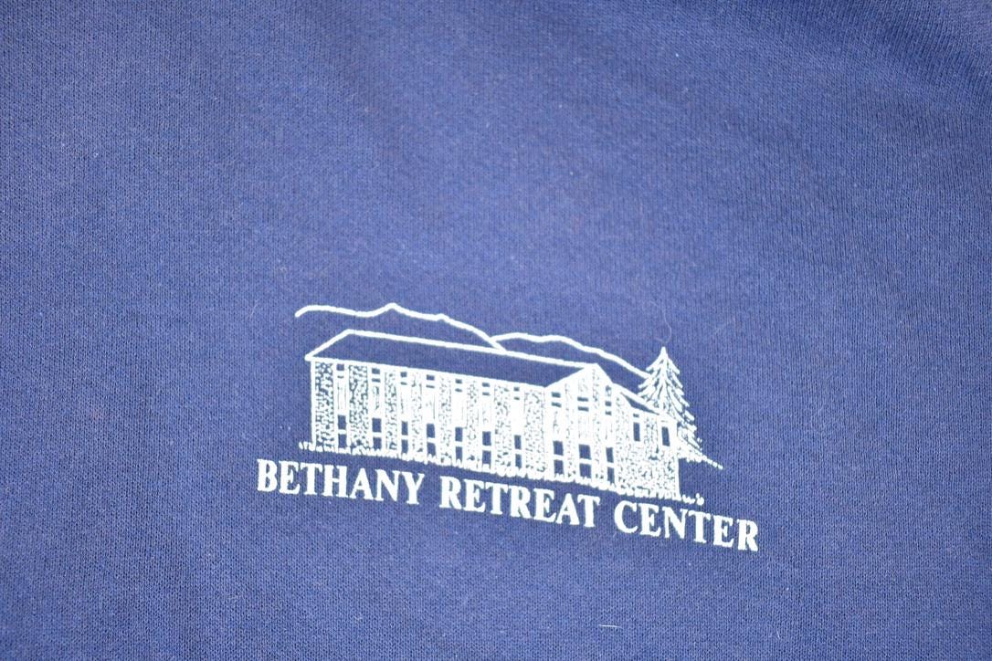 Vintage 1990s Bethany Retreat Centre Hoodie Sweatshirt Made In USA Mens XL