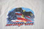 Vintage Y2K Snap On Racing Eagle Graphic T-Shirt Size M