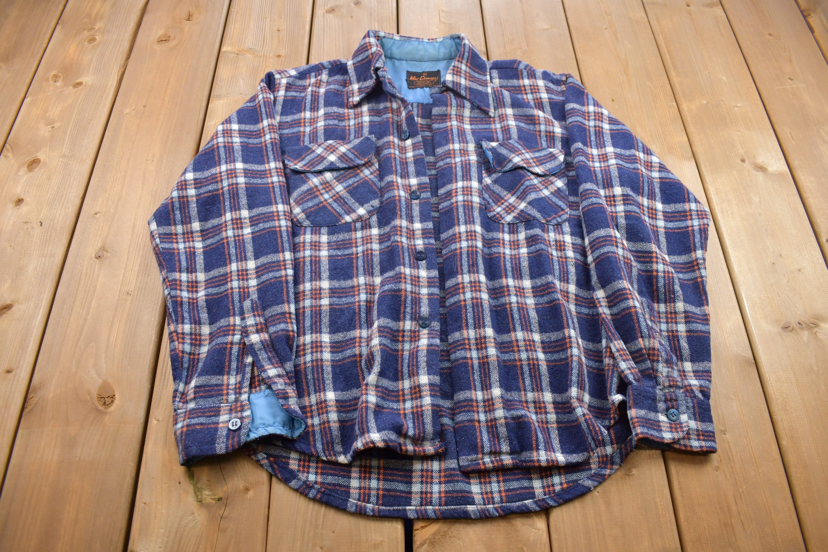 Vintage 1990s Mac Campbell Double Breast Pocket Button Up Shirt