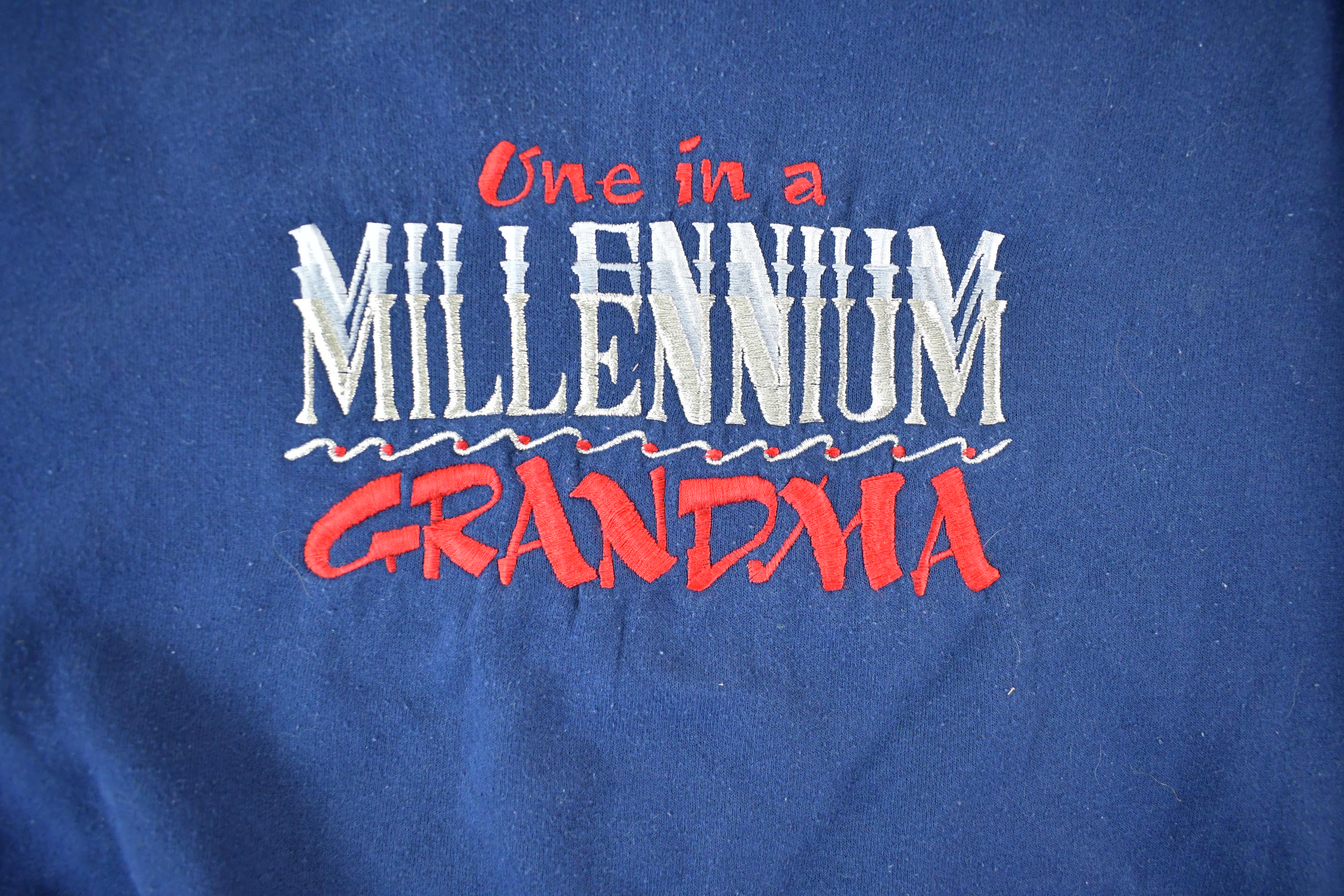 Vintage 1990s Grandma Crewneck Sweater Adult Large