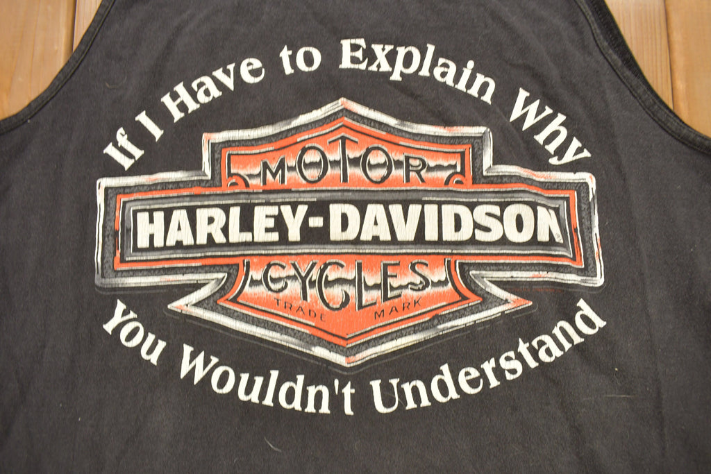 Vintage 1992 Coastal Harley Davidson Myrtle Beach South Carolina Graphic Tank Top