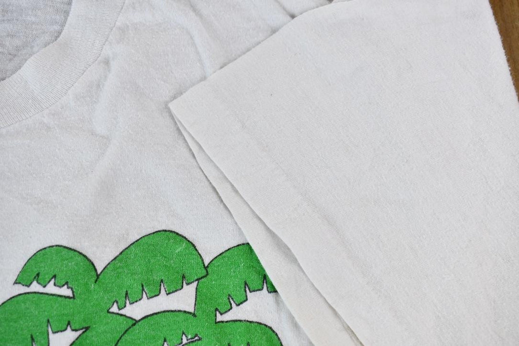 Vintage 1990s Hot Tub Club Tropical Penguins Single Stitch Graphic T-Shirt