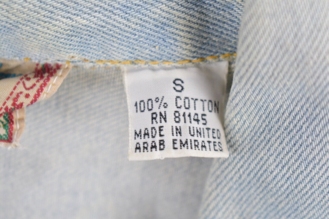 Vintage 1990s City Lights Customized Denim Jacket