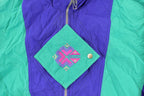 Vintage 1990s Puma Abstract Full Zip Windbreaker Jacket Women's Medium