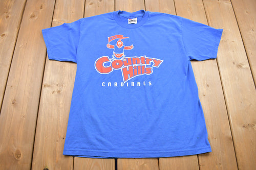 Vintage 1990s Country Hills Cardinals Hanes Graphic T Shirt / Vintage T Shirt / Rare Vintage / Streetwear