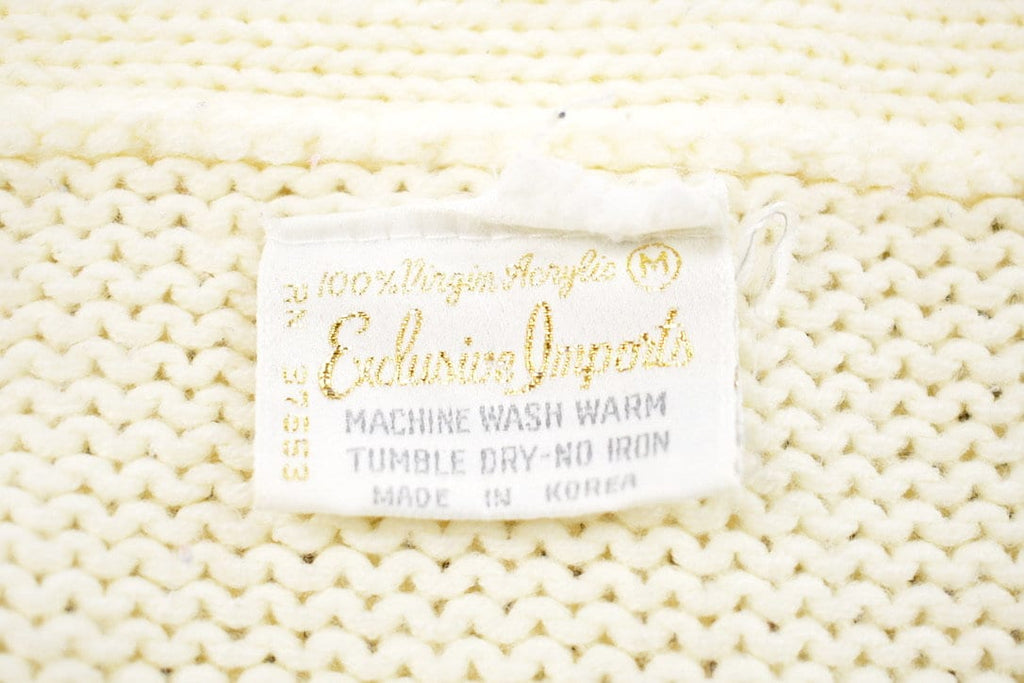 Vintage 1990s Exclusive Imports Knitted Button Up Sweater