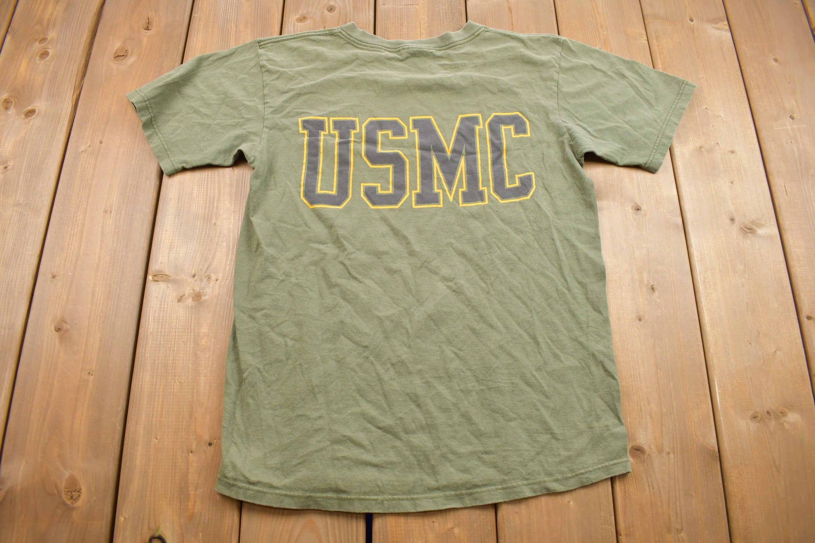 Vintage 1990s USMC Graphic T Shirt