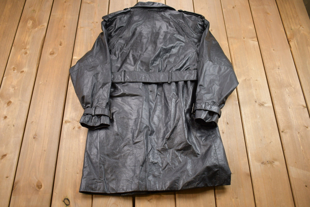 Vintage 1990s Pelle Studio Leather Full Length Jacket