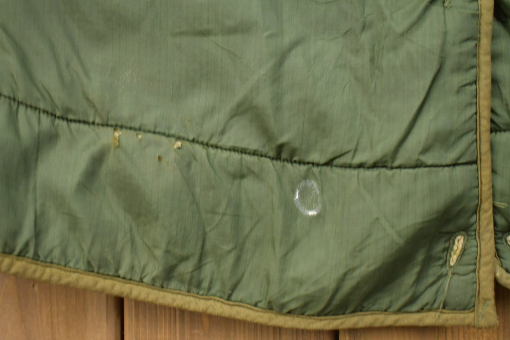 Vintage 1980s Military Sherpa Lined Liner Jacket