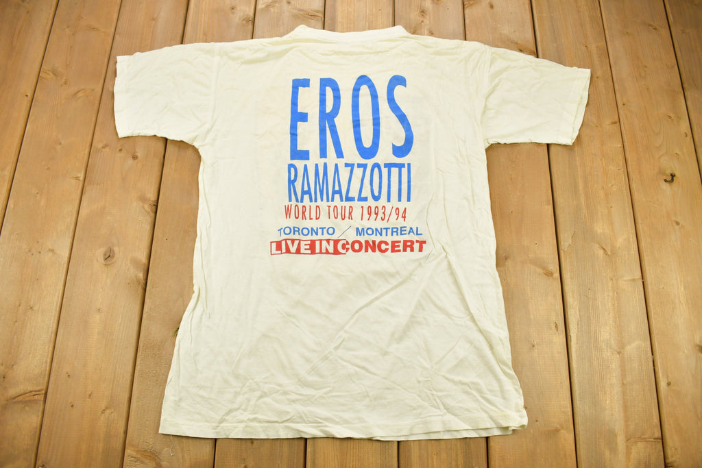Vintage 1994 Eros Ramazzotti World Tour Band T-shirt