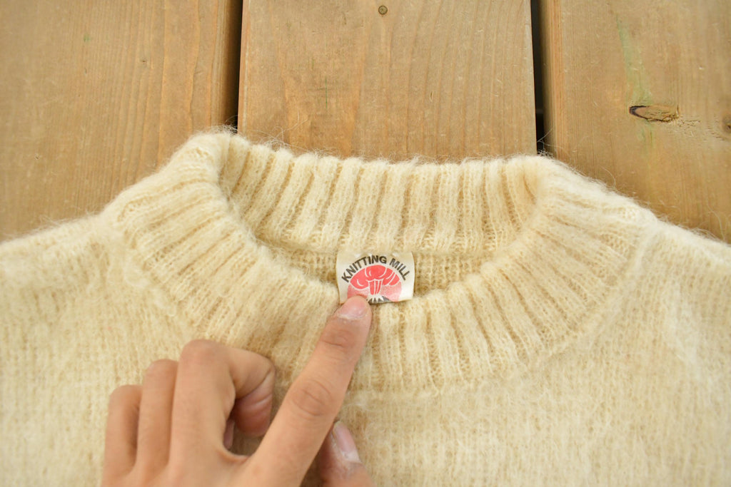 Vintage 1970s Knitting Mill Hekla Nordic Wool Knit Sweater Men's Medium
