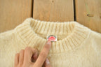 Vintage 1970s Knitting Mill Hekla Nordic Wool Knit Sweater Men's Medium