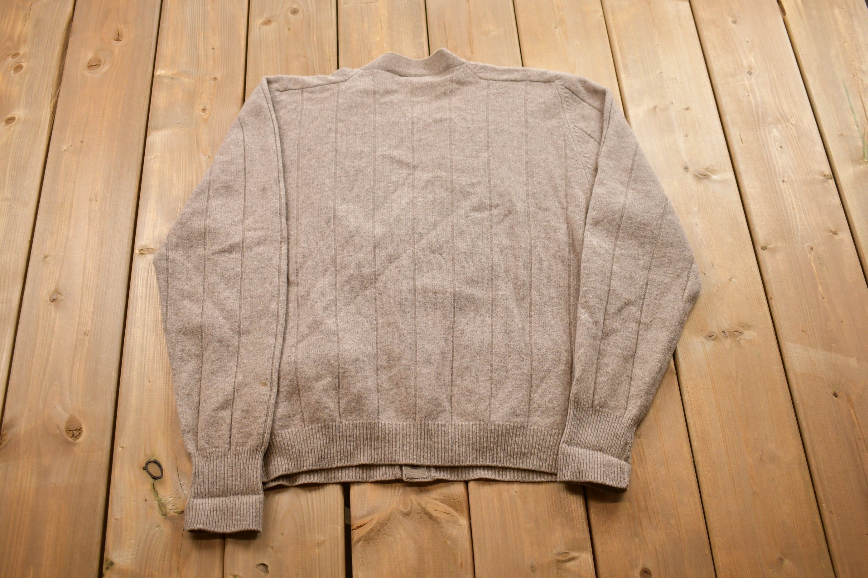 Vintage 1990s Nordstrom Knitted Lambswool Cardigan Sweater