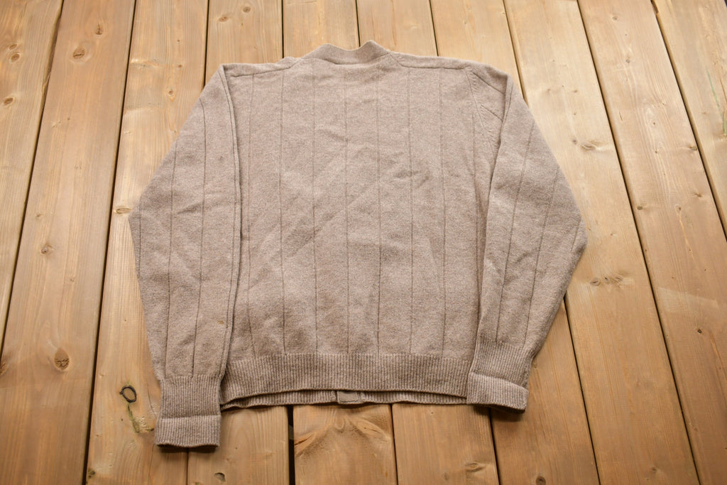Vintage 1990s Nordstrom Knitted Lambswool Cardigan Sweater