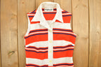 Vintage 1980s Women's Striped Dress