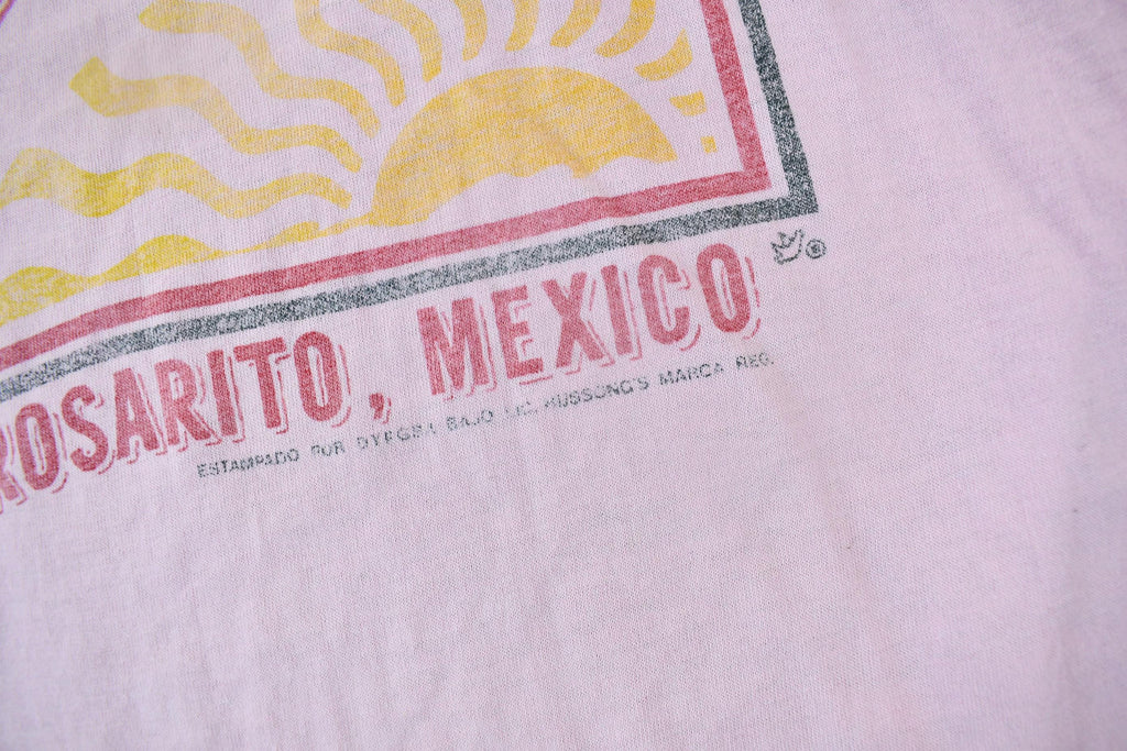 Vintage 1990s Hussong's Cerveza Clara Rosarito Mexico Graphic T-Shirt Made In USA