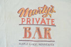 Vintage 1980s Marty's Private Bar Single Stitch Graphic Print T-Shirt  Vintage Always A Party Souvenir Streetwear  Vacation Tee