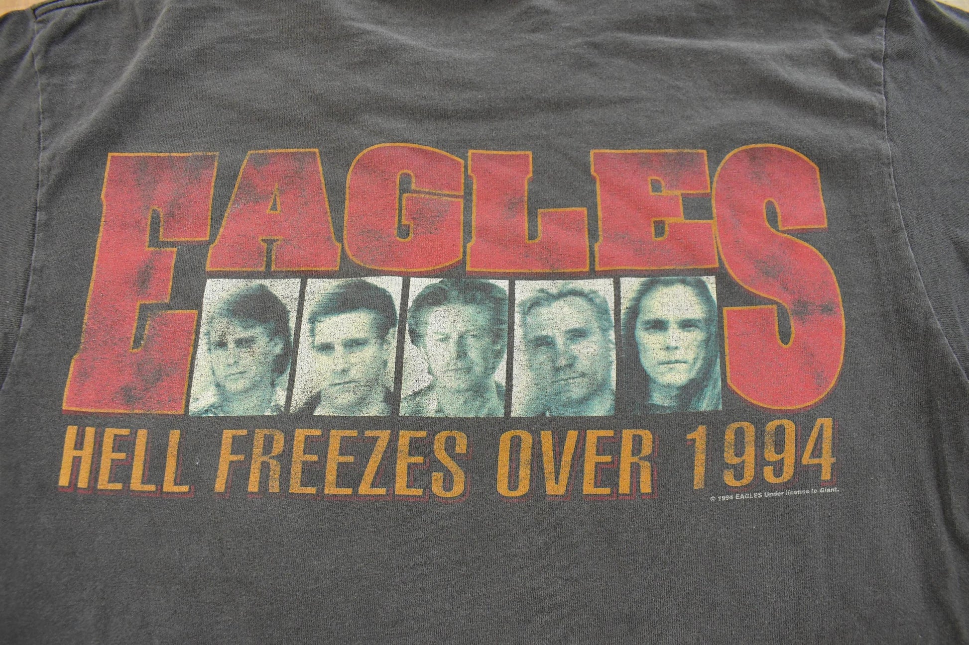 Vintage 1994 Eagles Hotel California Hell Freezes Over Tour Band T-Shirt Men's XL