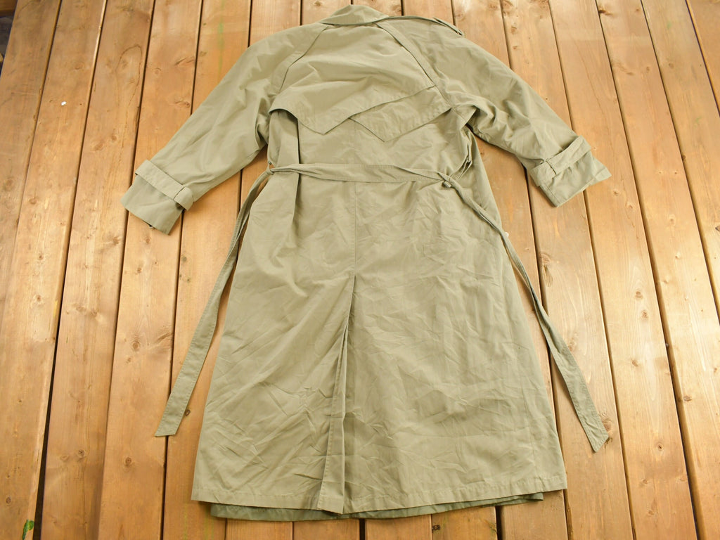 Vintage 1980s Fleet Street Beige Trench Coat