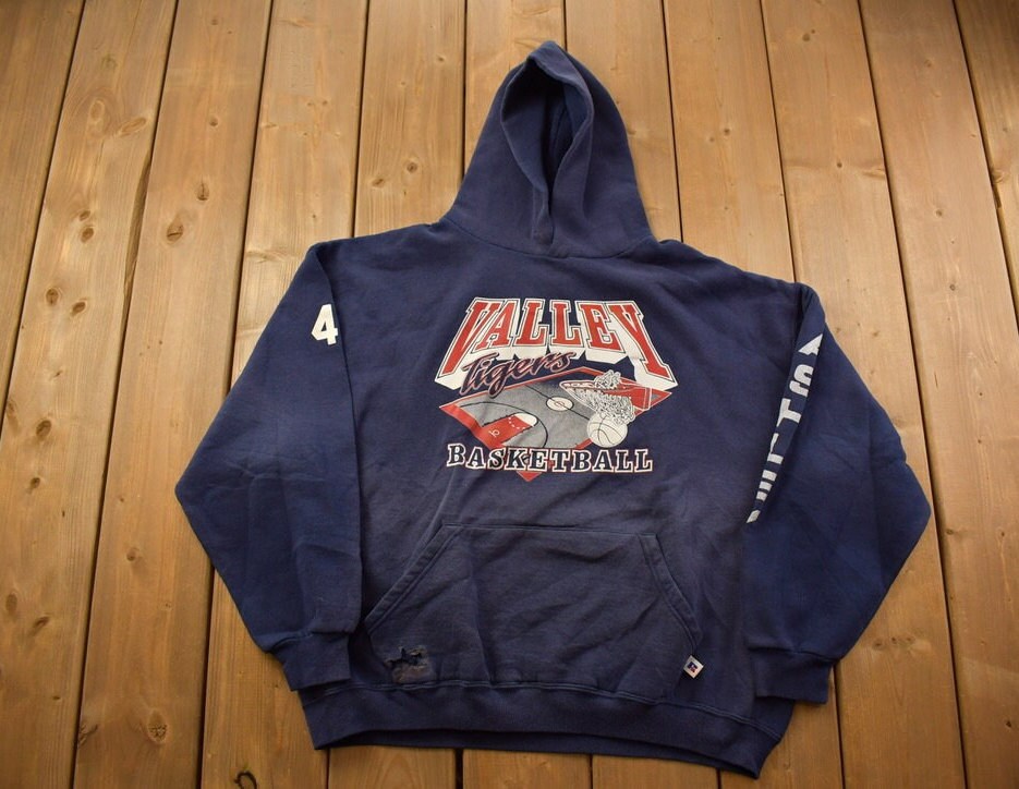 Vintage 1990s Valley Tigers Basketball Russell Collegiate Crewneck