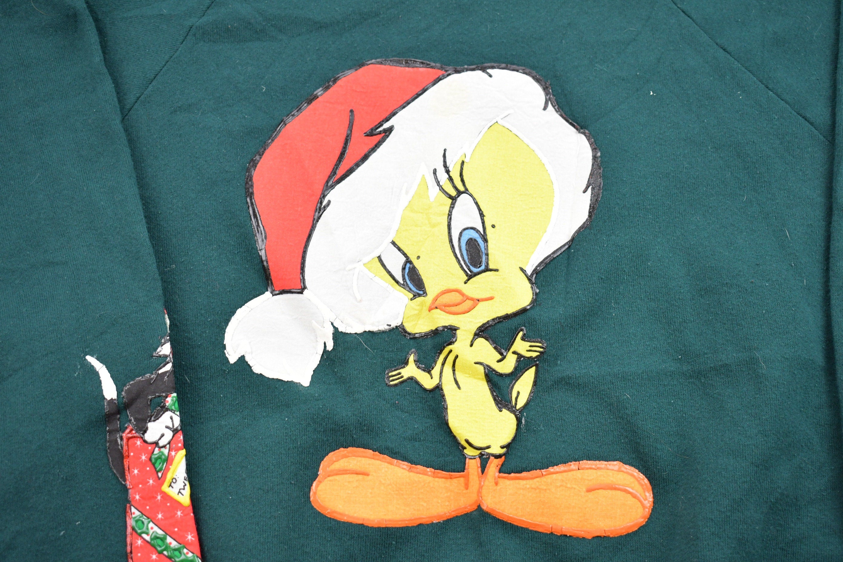 Vintage 1990s Tweety Bird Christmas Graphic Crewneck Sweatshirt  90s Crewneck  Athleisure  Made In USA  Looney Tunes  90s Disney