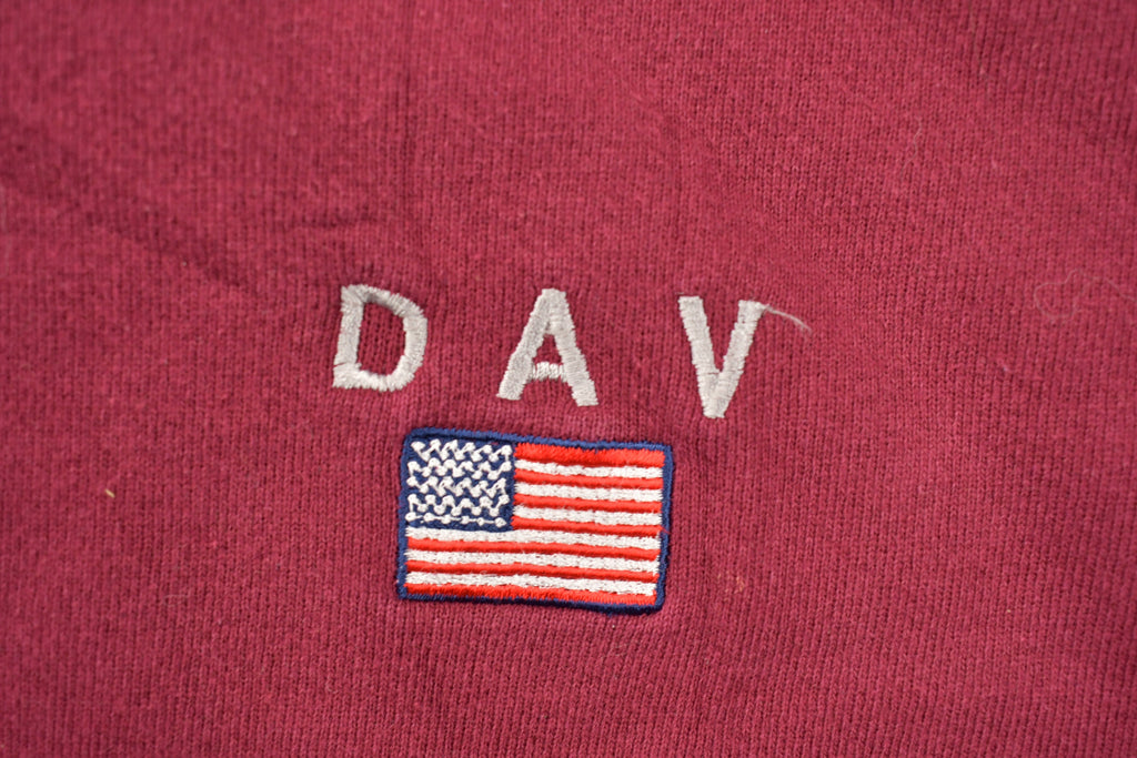 Vintage 1990s Disabled Veterans Crewneck  Vintage Military Sweatshirt  F Pullover Sweatshirt  Converse Sweater  Dav Sweater