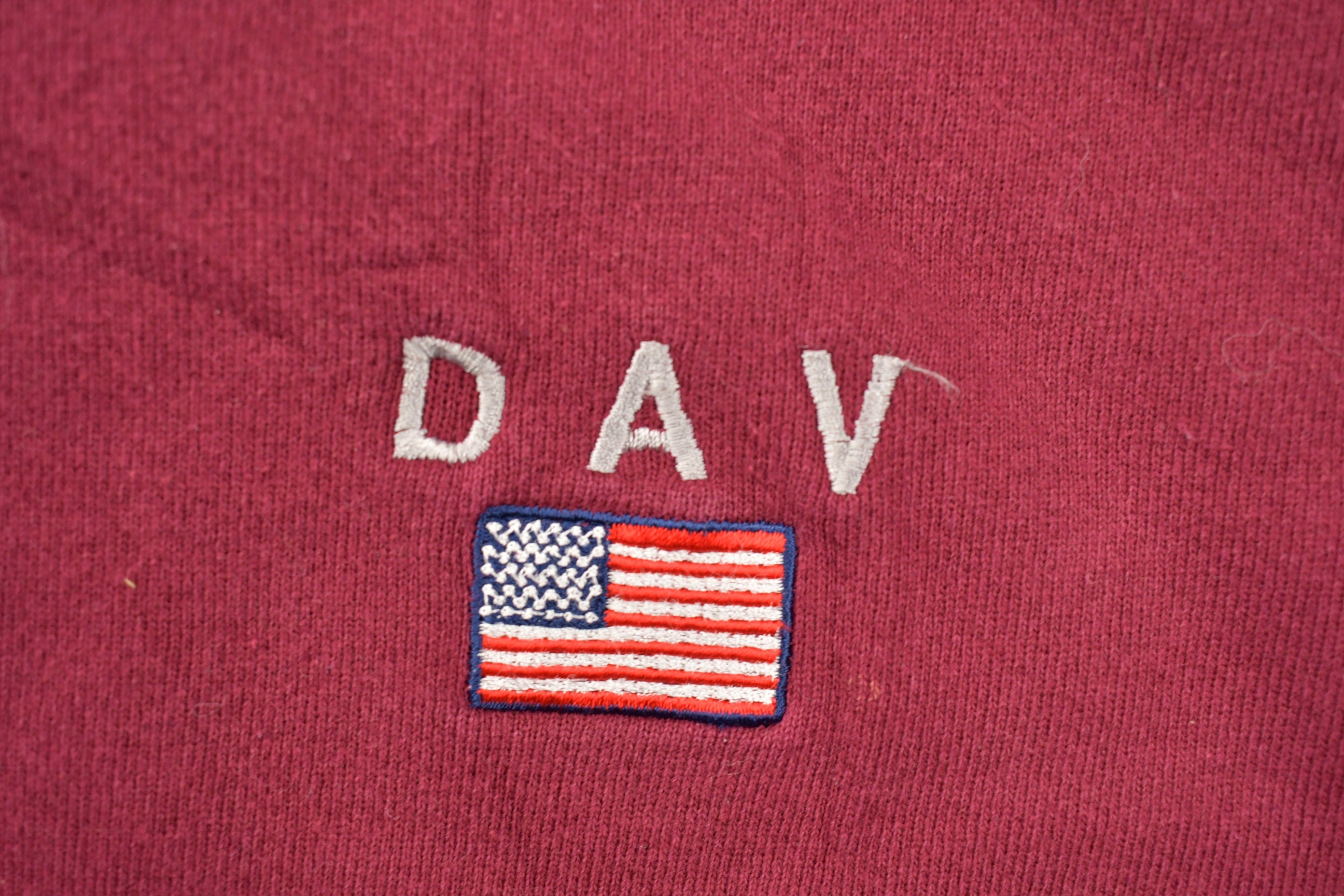 Vintage 1990s Disabled Veterans Crewneck  Vintage Military Sweatshirt  F Pullover Sweatshirt  Converse Sweater  Dav Sweater