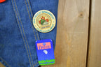 Vintage 1990s Custom Jean Jacket Button Vest Made In USA
