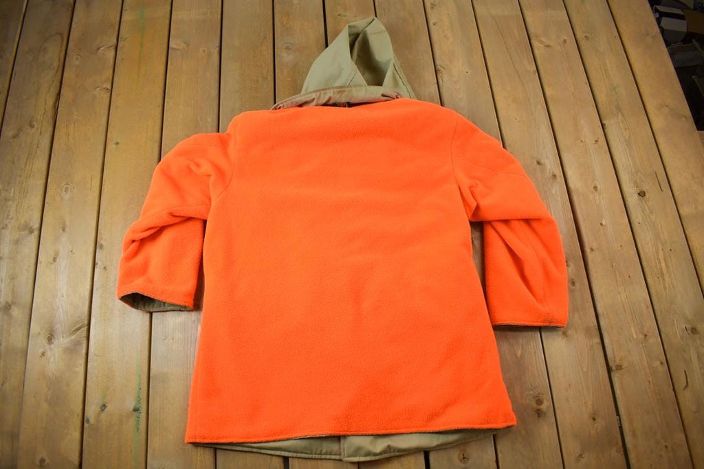 Vintage 1980s Insulated Reversible Fleece Lined Hunter Jacket