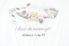 Vintage 1990s Cute Kitten I Don't Do Mornings Single-Stitch Souvenir Travel T-Shirt